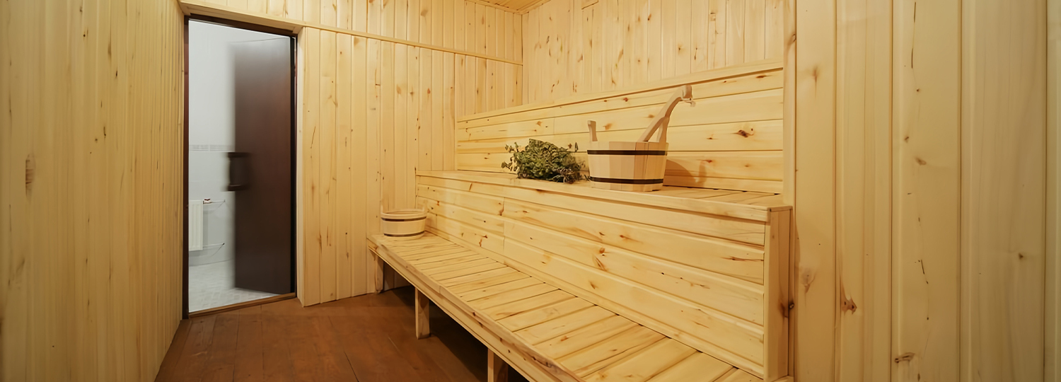 Баня и чан на природе